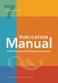 Bild vom Artikel Publication Manual (OFFICIAL) 7th Edition of the American Psychological Association vom Autor American Psychological Association