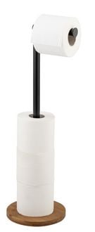 Produktbild: 2-in-1 Stand Toilettenpapierhalter Mod. Serro, aus stabilem Bambus