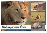 Produktbild: Wildtierparadies Afrika - Eine Foto-Reise durch die Savannen (Wandkalender 2027 DIN A3 quer), CALVENDO Monatskalender
