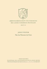 Produktbild: &Uuml;ber das Ph&auml;nomen des Festes