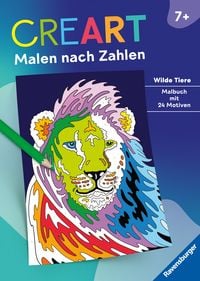 Produktbild: CreArt Malen nach Zahlen ab 7: Wilde Tiere