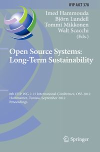 Produktbild: Open Source Systems: Long-Term Sustainability