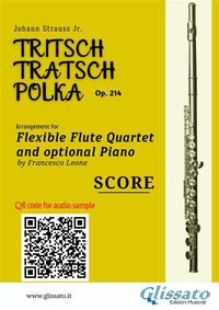 Produktbild: Flute Quartet sheet music score of "Tritsch-Tratsch-Polka"