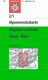 Bild vom Artikel DAV Alpenvereinskarte 02/1 Allgäuer - Lechtaler Alpen - West 1 : 25 000 vom Autor Deutscher Alpenverein e.V.