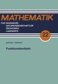 Produktbild: Funktionalanalysis