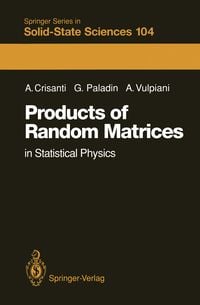 Produktbild: Products of Random Matrices