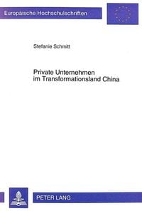 Produktbild: Private Unternehmen im Transformationsland China
