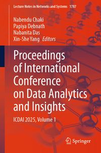 Produktbild: Proceedings of International Conference on Data Analytics and Insights