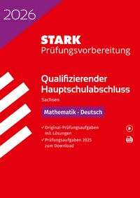 Produktbild: STARK Mathematik, Deutsch - Qualifizierender Hauptschulabschluss 2026 Sachsen - Pr&uuml;fungsvorbereitung
