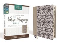 Produktbild: Niv, Verse Mapping Bible, Leathersoft, Navy Floral, Thumb Indexed, Comfort Print