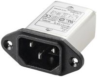 Produktbild: TRU COMPONENTS TC-10101444 Netzfilter mit Kaltger&auml;tebuchse 250 V/AC 3A 1.8 mH 1St.