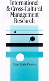 Produktbild: Usunier, J: International and Cross-Cultural Management Rese