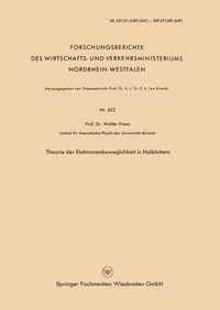 Produktbild: Theorie der Elektronenbeweglichkeit in Halbleitern