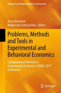 Produktbild: Problems, Methods and Tools in Experimental and Behavioral Economics