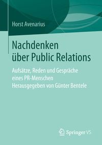 Produktbild: Nachdenken &uuml;ber Public Relations
