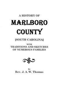 Produktbild: History of Marlboro County [South Carolina].