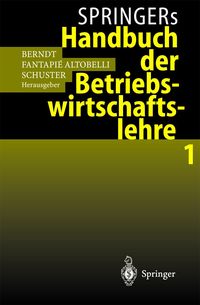 Produktbild: Springers Handbuch der Betriebswirtschaftslehre 1
