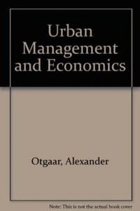 Produktbild: Urban Management and Economics