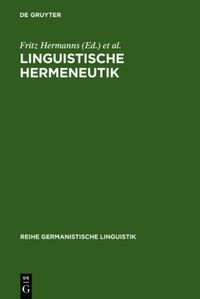 Produktbild: Linguistische Hermeneutik