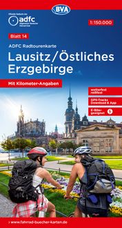 Bild vom Artikel ADFC-Radtourenkarte 14 Lausitz / Östliches Erzgebirge 1:150.000, reiß- und wette vom Autor 