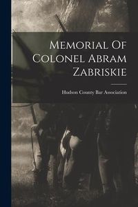 Produktbild: Memorial Of Colonel Abram Zabriskie