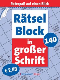 Produktbild: R&auml;tselblock in gro&szlig;er Schrift 140