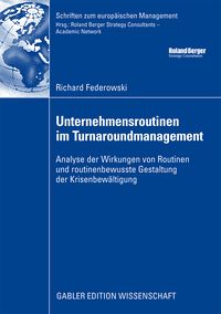 Produktbild: Unternehmensroutinen im Turnaroundmanagement