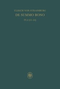 Produktbild: De summo bono. Liber IV, Tractatus 2,15-24