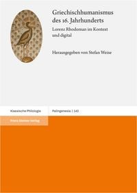 Produktbild: Griechischhumanismus des 16. Jahrhunderts