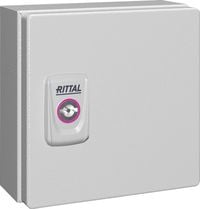 Produktbild: Rittal KX 1551.000 Installations-Geh&auml;use, Wand-Geh&auml;use 150 x 150 x 80 Stahlblech Lichtgrau (RAL 7035) 1 St.