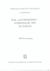Das "Zauberberg"-Symposium 1994 in Davos