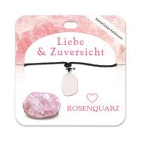 Produktbild: Rosenquarz Trommelstein Kette
