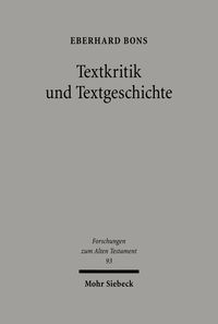 Produktbild: Textkritik und Textgeschichte