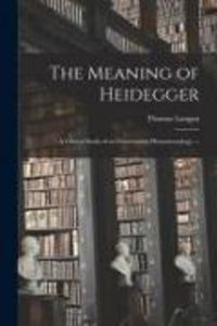 Produktbild: The Meaning of Heidegger