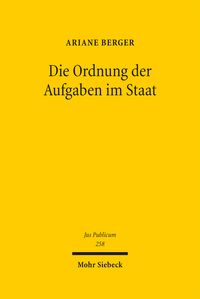 Produktbild: Die Ordnung der Aufgaben im Staat