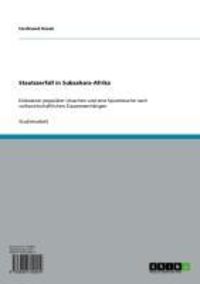 Produktbild: Staatszerfall in Subsahara-Afrika
