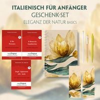 Produktbild: Italienisch f&uuml;r Anf&auml;nger Geschenkset - 3 B&uuml;cher (mit Audio-Online) + Eleganz der Natur Schreibset Basics