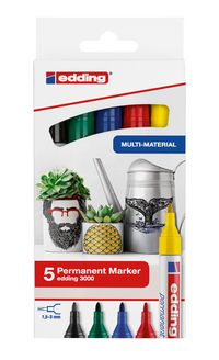 Produktbild Edding Permanent Marker edding 3000 5er Set
