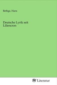 Produktbild: Deutsche Lyrik seit Liliencron