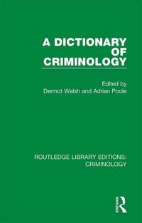 Produktbild: A Dictionary of Criminology
