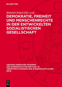 Produktbild: Demokratie, Freiheit und Menschenrechte in der entwickelten sozialistischen Gesellschaft