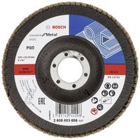 Produktbild: Bosch Accessories 2608603658 X431 F&auml;cherschleifscheibe Durchmesser 125 mm Bohrungs-&Oslash; 22.33 mm K&ouml;rnung (num) 80 Stahl 1 St.