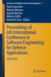 Produktbild: Proceedings of 6th International Conference in Software Engineering for Defence Applications