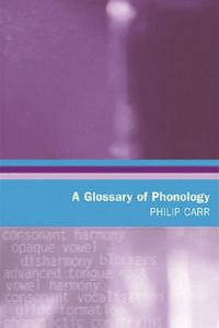 Produktbild: A Glossary of Phonology