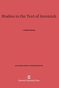 Produktbild: Studies in the Text of Jeremiah