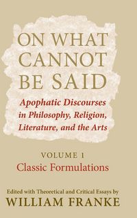 Produktbild: On What Cannot Be Said