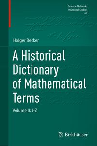 Produktbild: A Historical Dictionary of Mathematical Terms
