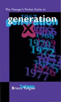 Produktbild: Tulgan, B:  The Manager's Pocket Guide to Generation X