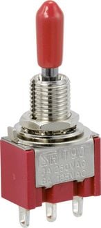 Produktbild: TRU COMPONENTS TC-9353992 Wippschalter 250 V/AC 3 A 1 x (Ein)/Aus/(Ein) tastend/0/tastend 1 St.