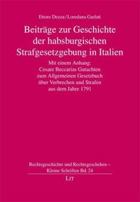 Produktbild: Beitr&auml;ge zur Geschichte der habsburgerischen Strafgesetzgebung in Italien